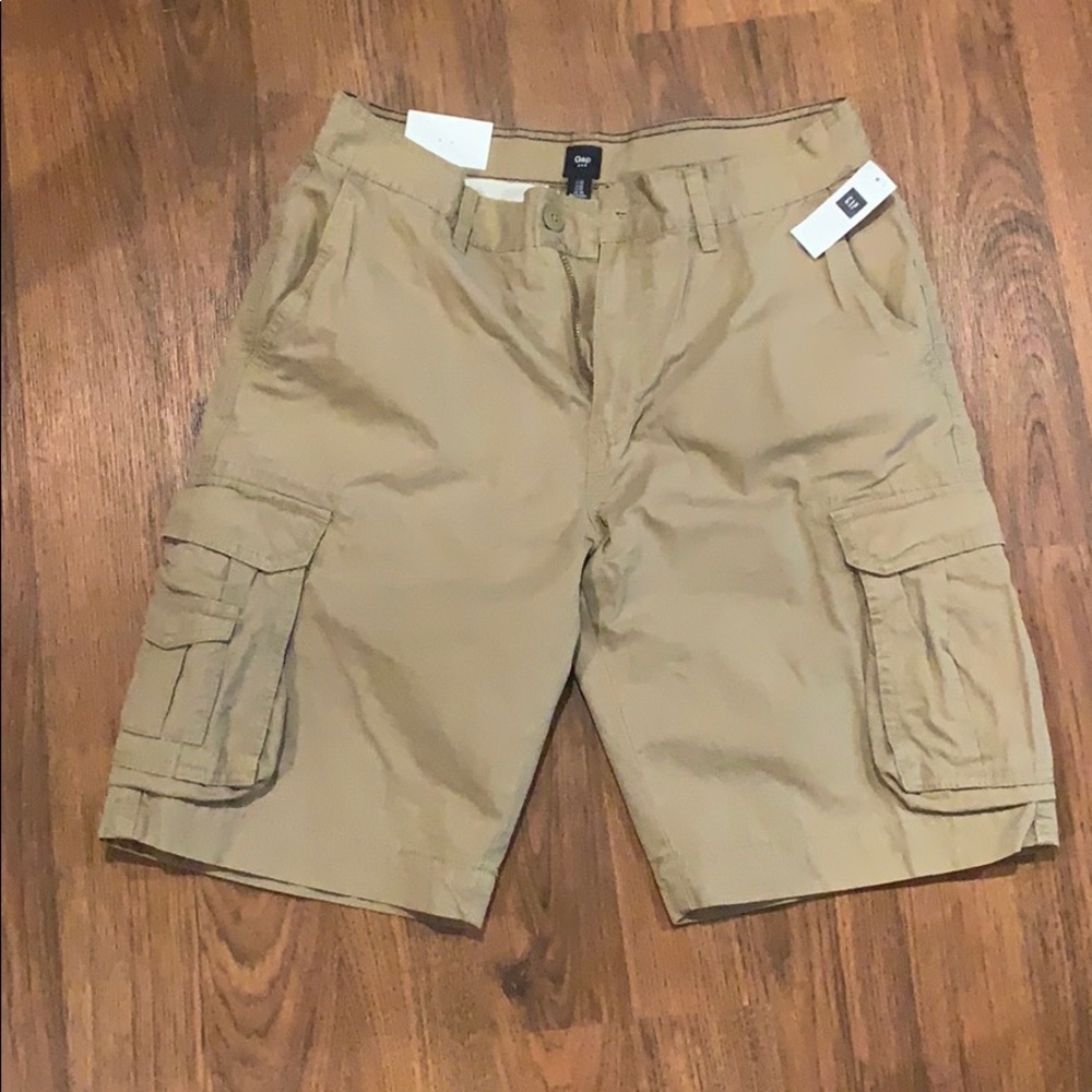 Khaki Cargo Gap Shorts